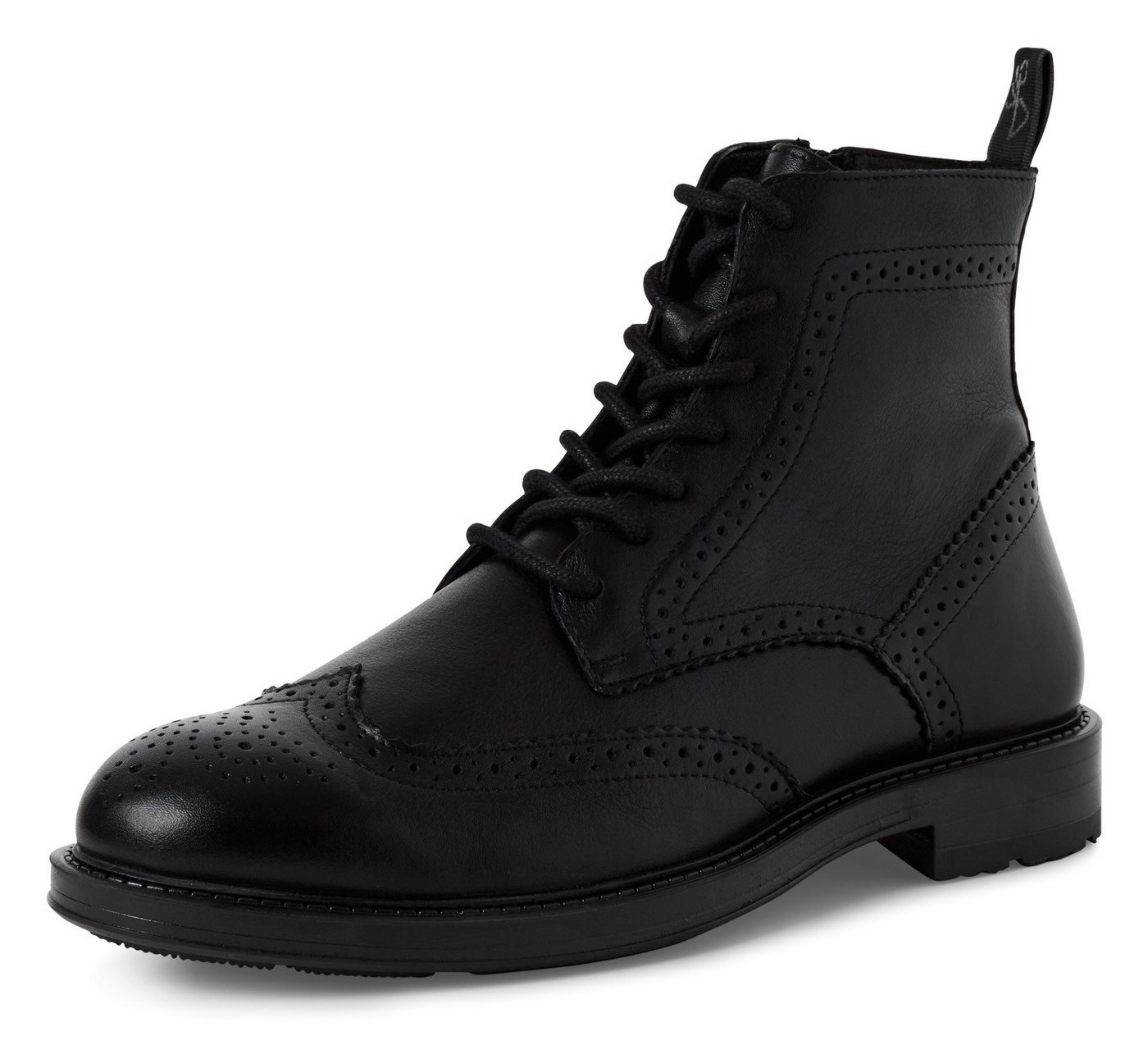 MARCO TOZZI by GMK Schnürboots, Schnürstiefelette, Businessschuh mit eleganter Lyralochung (schwarz)
