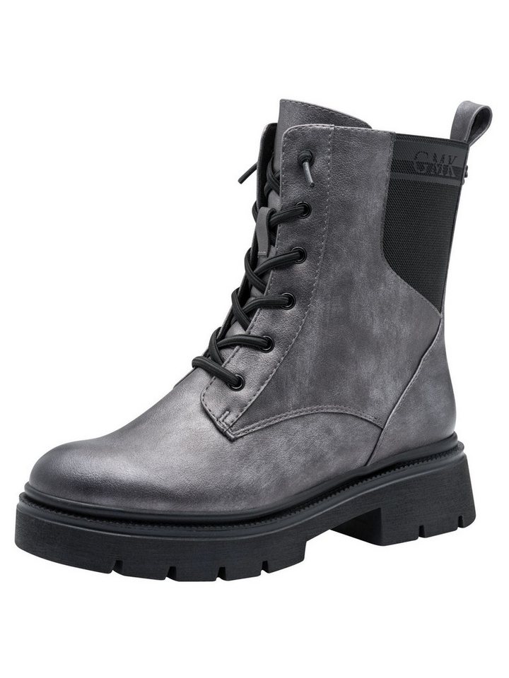marco tozzi BY GUIDO MARIA KRETSCHMER FEEL mit Blockabsatz Stiefelette FEEL (metallic)
