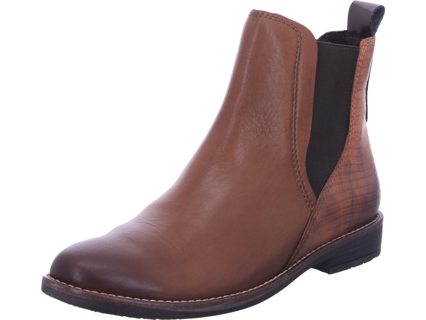 marco tozzi Chelseaboots echtes Leder (braun)