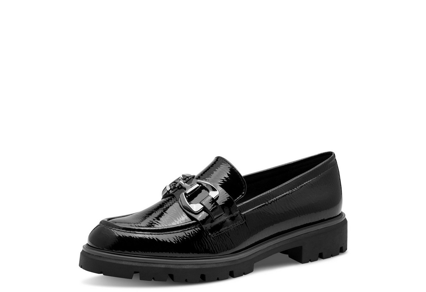 marco tozzi Damen Slipper 2-24700-43 018 BLACK PATENT Slipper