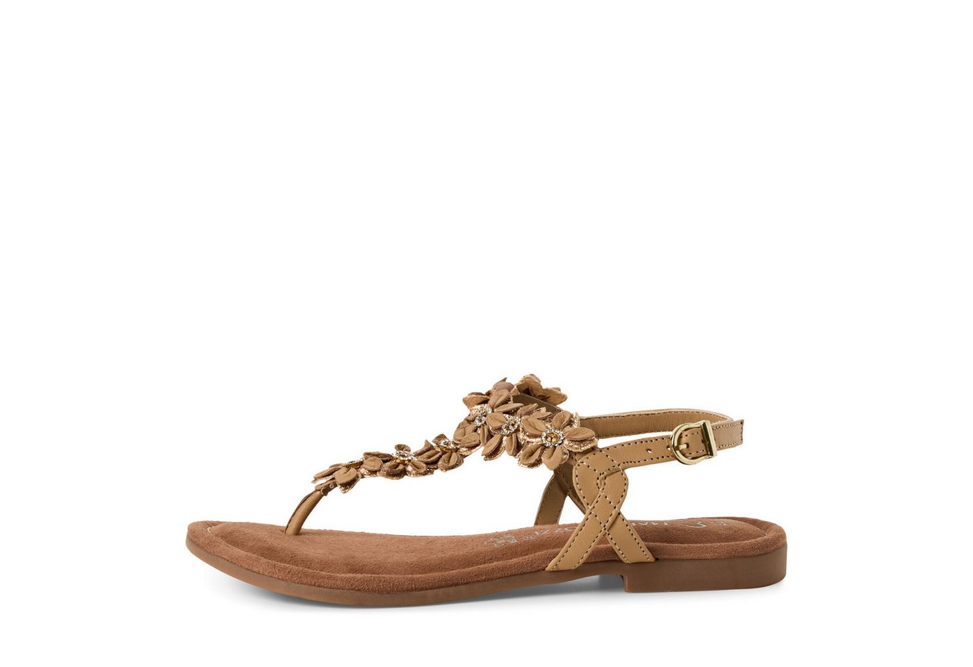 marco tozzi Damen Zehentrenner Sandale 2-28148-42-344 taupe comb. Sandale