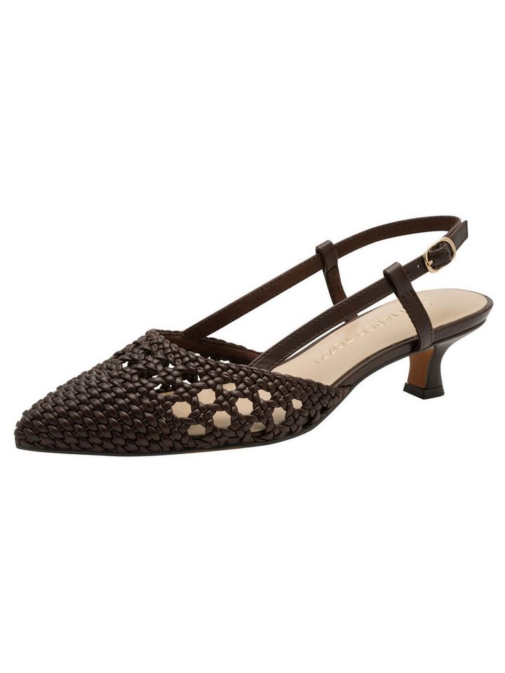 marco tozzi FEEL mit Schließe Stilettoabsatz 2-29502-44 Slingpumps FEEL (braun)