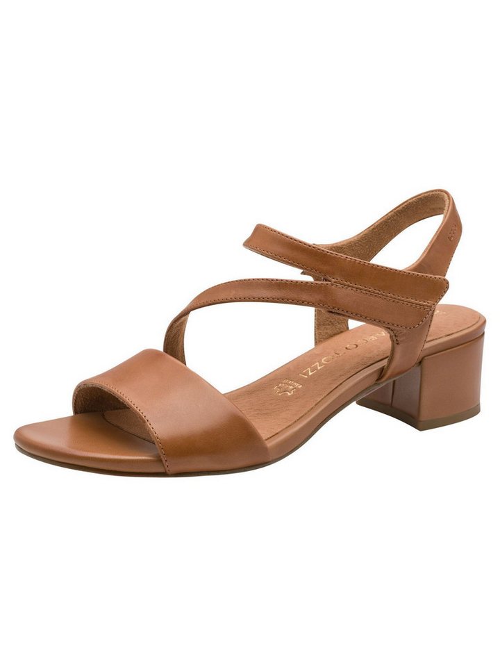 marco tozzi FEEL, MT Soft Lining aus Leder Blockabsatz Sandalette FEEL