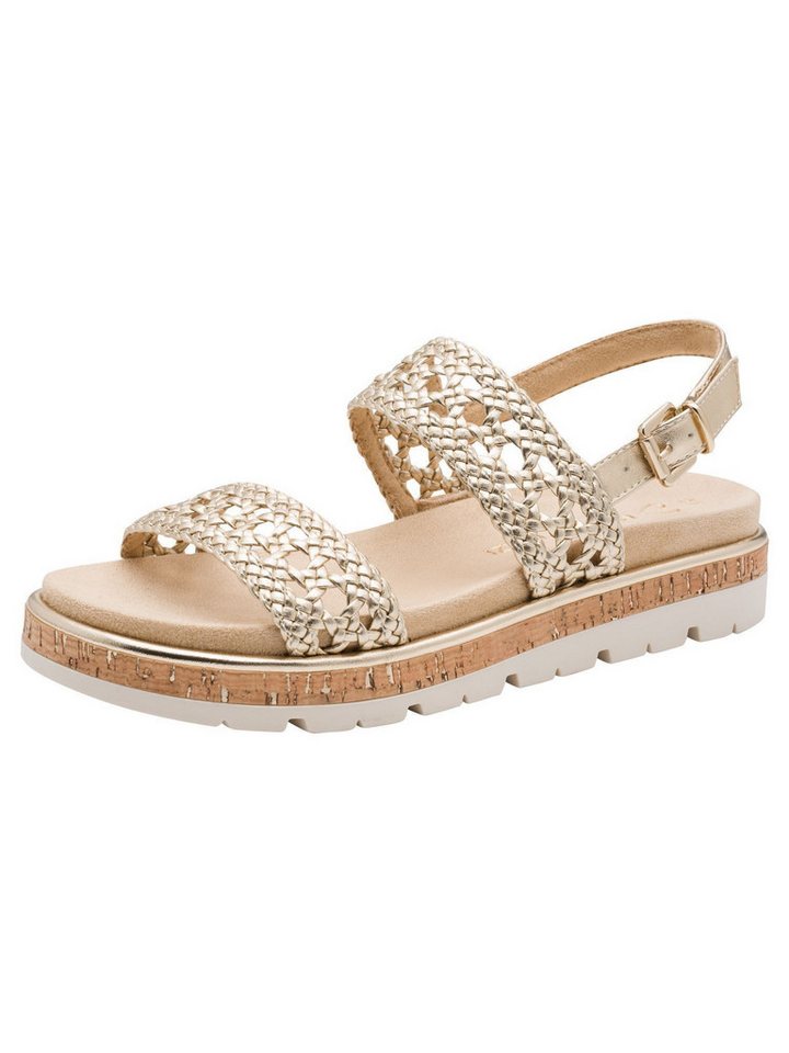 marco tozzi FEEL, MT Soft Lining, Footbed mit Schließe Sandale FEEL