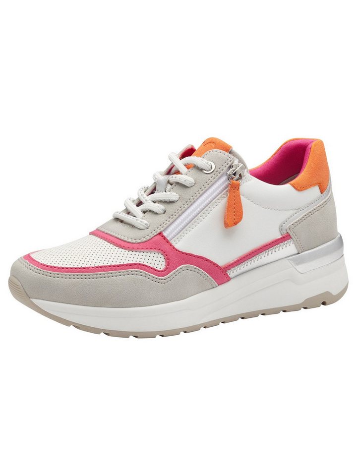 marco tozzi FEEL, Removable Sock mit Reißverschluss Keilabsatz Sneaker FEEL