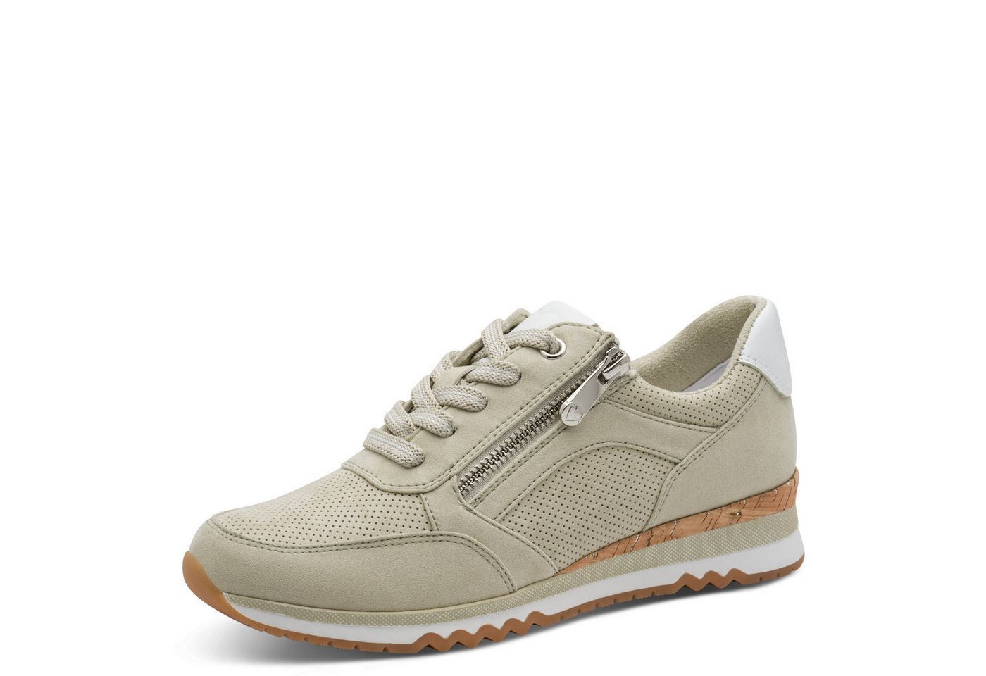 marco tozzi Keilsneaker, Freizeitschuh, Halbschuh, Schnürschuh in veganer Verarbeitung