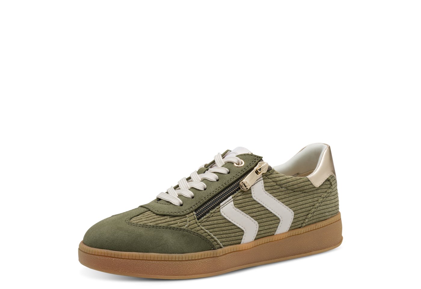 marco tozzi Plateausneaker, Freizeitschuh, Halbschuh, Schnürschuh mit Kontrastbesätzen