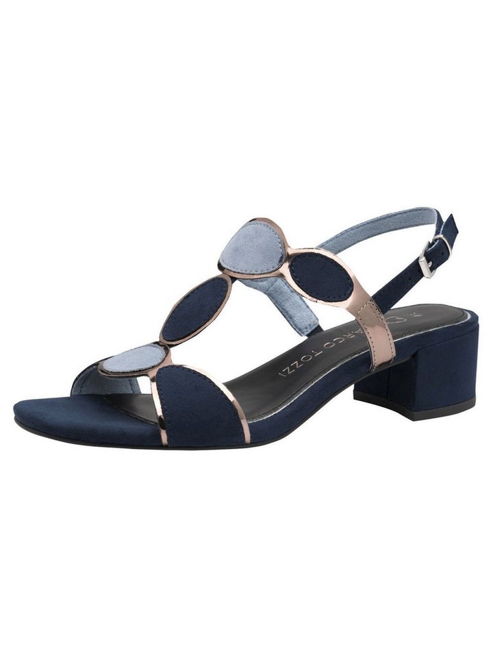 marco tozzi Vegan, FEEL mit Blockabsatz Blockabsatz 2-28230-42 Sandale Vegan (blau/rosa)