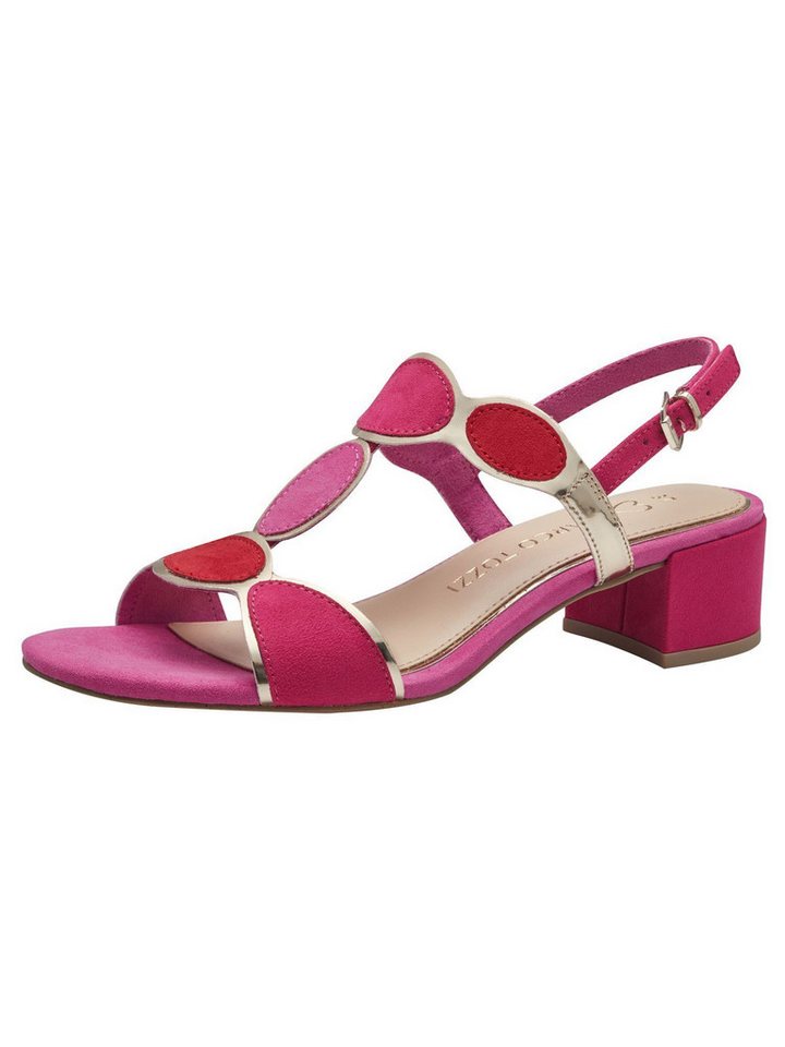 marco tozzi Vegan, FEEL mit Blockabsatz Blockabsatz 2-28230-42 Sandale Vegan (rosa)