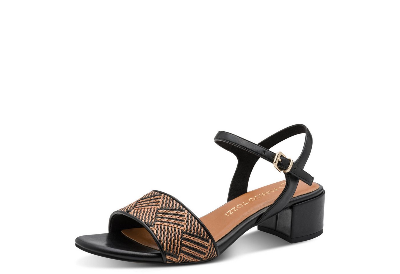 marco tozzi Sandalette Blockabsatz, Sommerschuh, Riemchensandale mit verstellbarer Schnalle