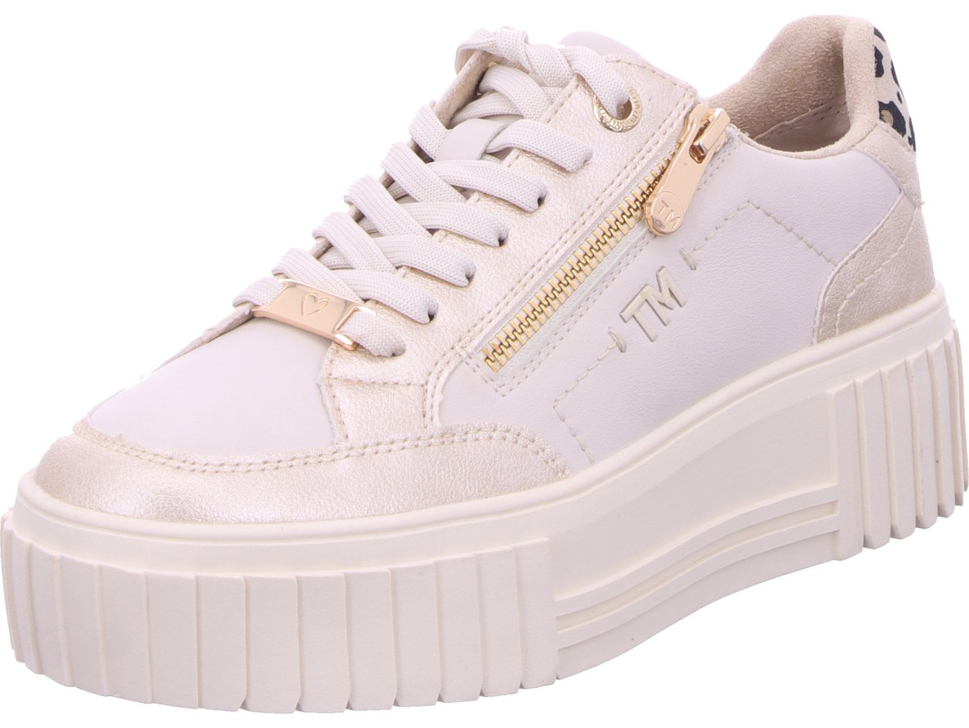 marco tozzi Schnürschuh 100% vegan (beige)