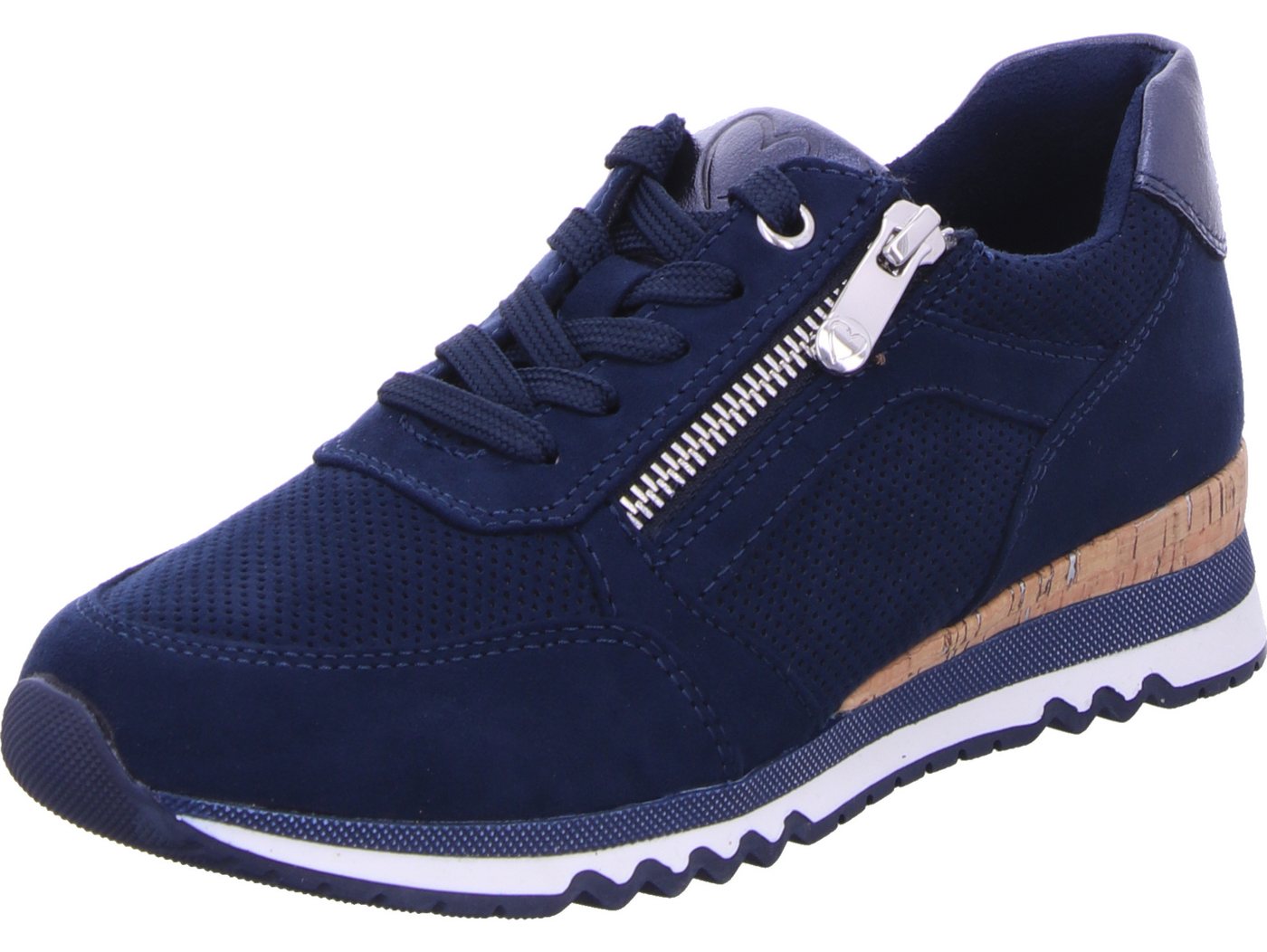 marco tozzi Schnürschuh 100% vegan (blau)