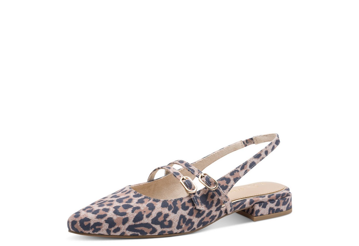 marco tozzi Slingpumps Blockabsatz, Businessschuh mit verstellbaren Schnallen