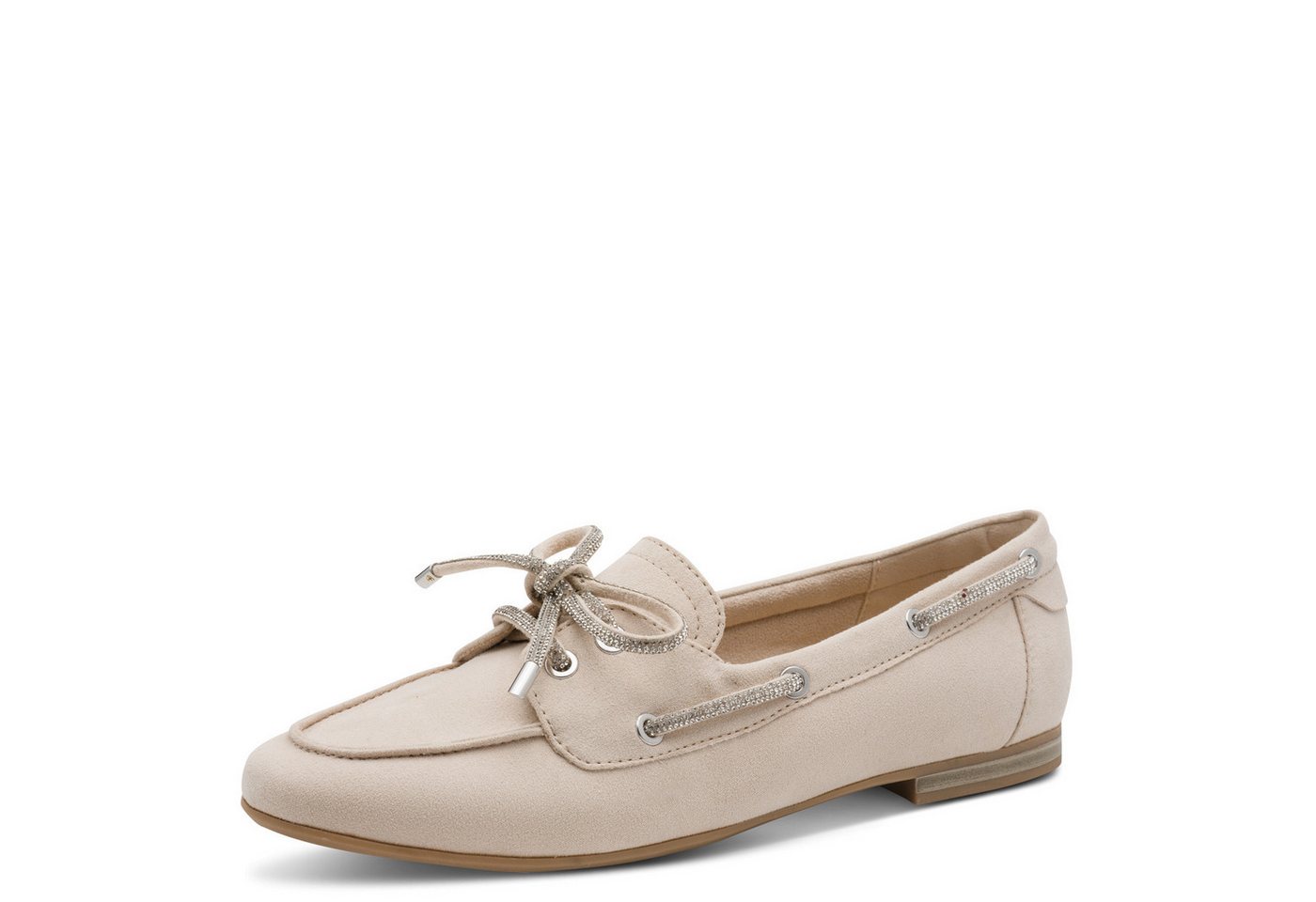 marco tozzi Slipper, Blockabsatz, Schupfschuh, Bootschuh in veganer Verarbeitung