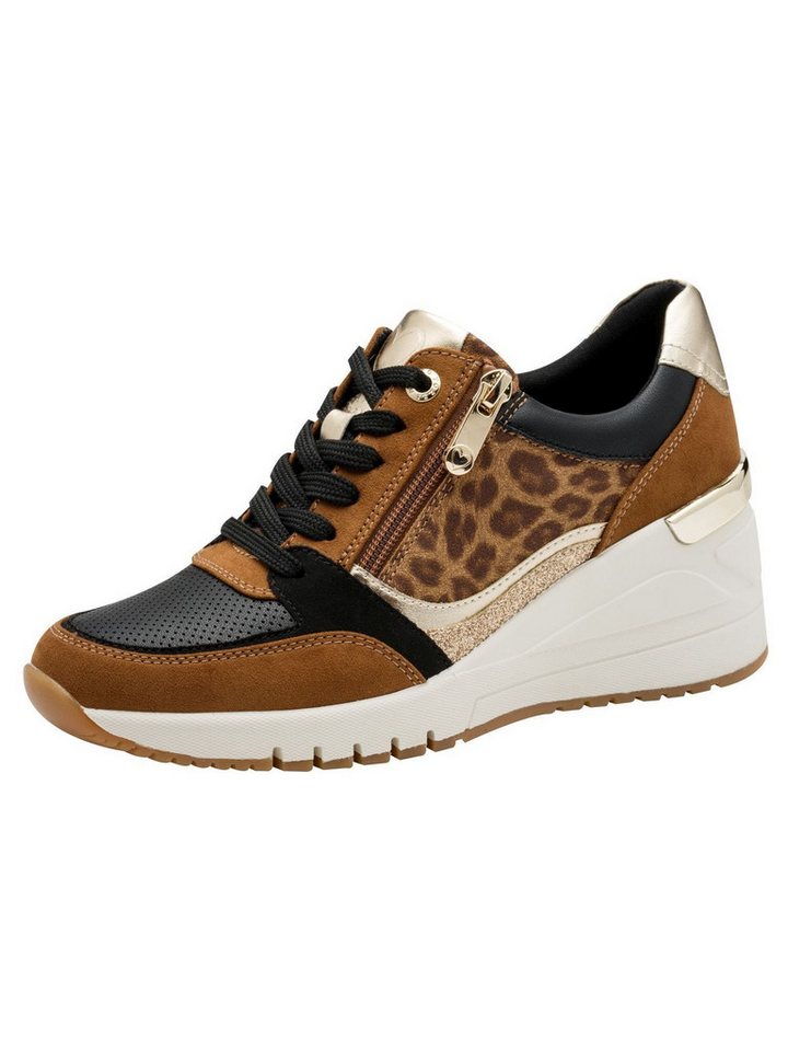 marco tozzi Vegan, FEEL, Removable Sock mit Keilabsatz Sneaker Vegan