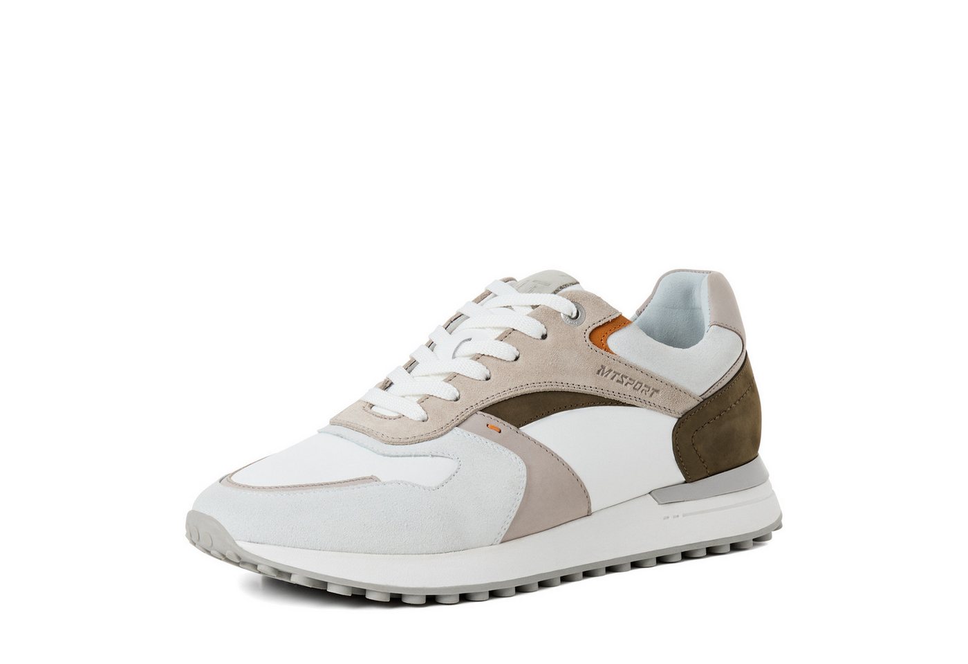 marco tozzi Sneaker, Freizeitschuh, Halbschuh, Schnürschuh mit Kontrastbesätzen (weiß)