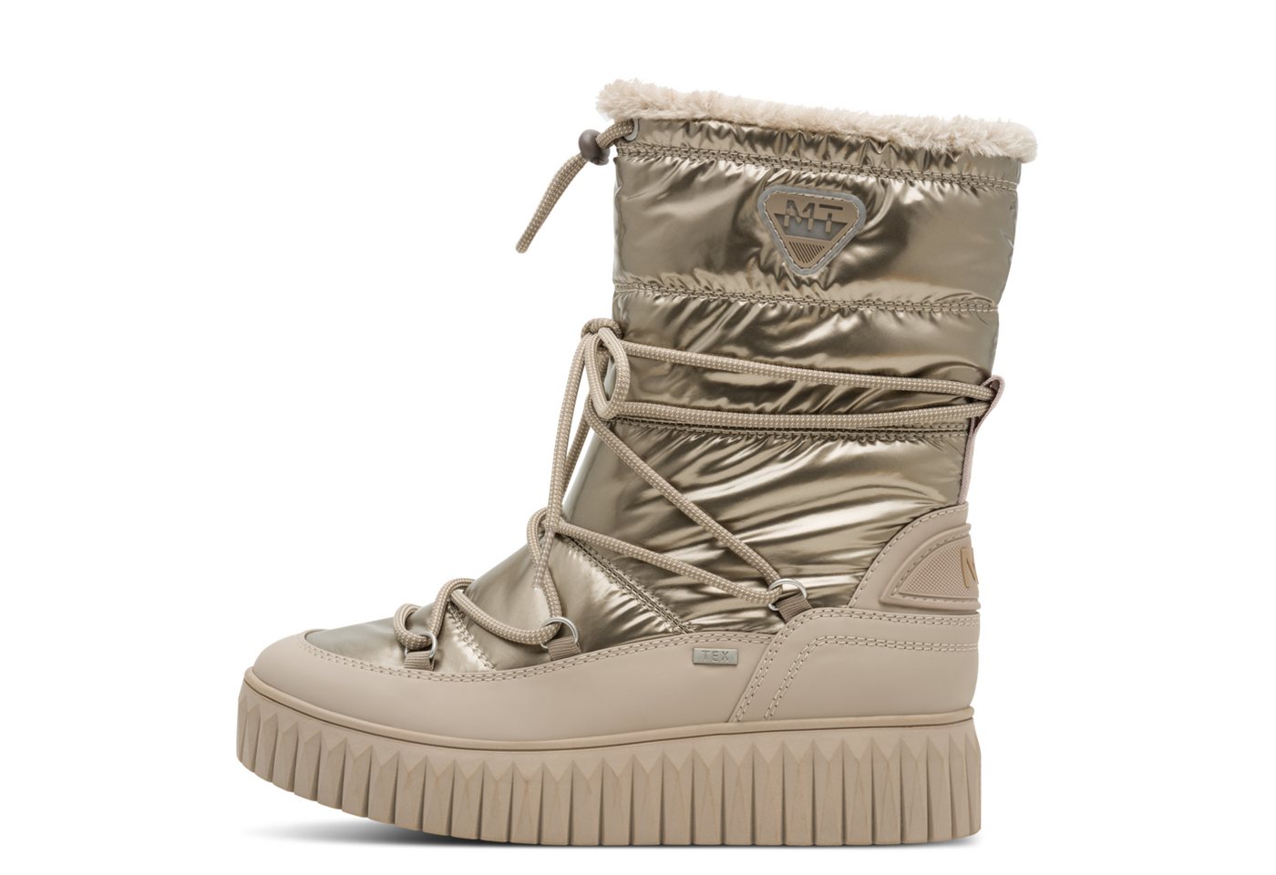 marco tozzi Snowboots, Plateau, Winterboots, Schneeboots mit praktischem Schnellverschluss