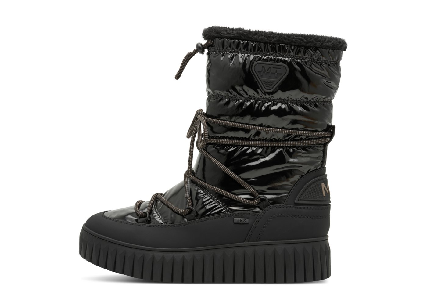 marco tozzi Snowboots, Plateau, Winterboots, Schneeboots mit praktischem Schnellverschluss