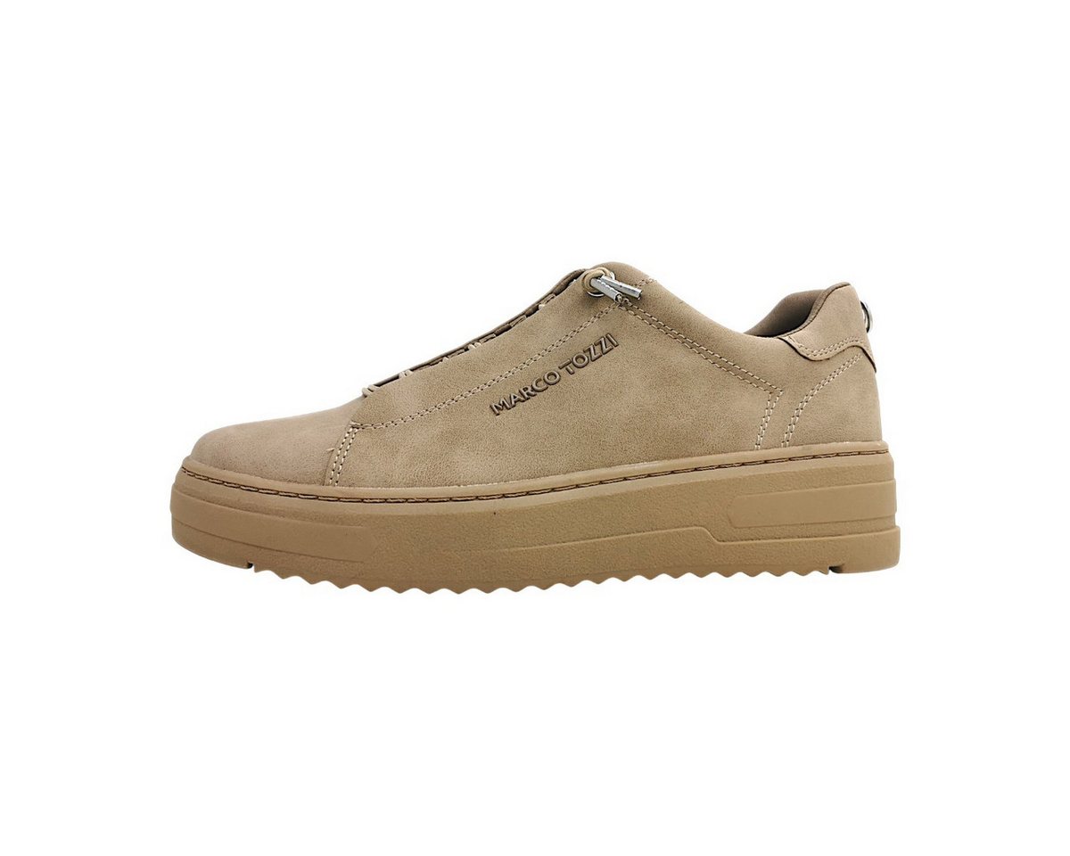 marco tozzi sportlicher Schnürer Schnürschuh (beige)