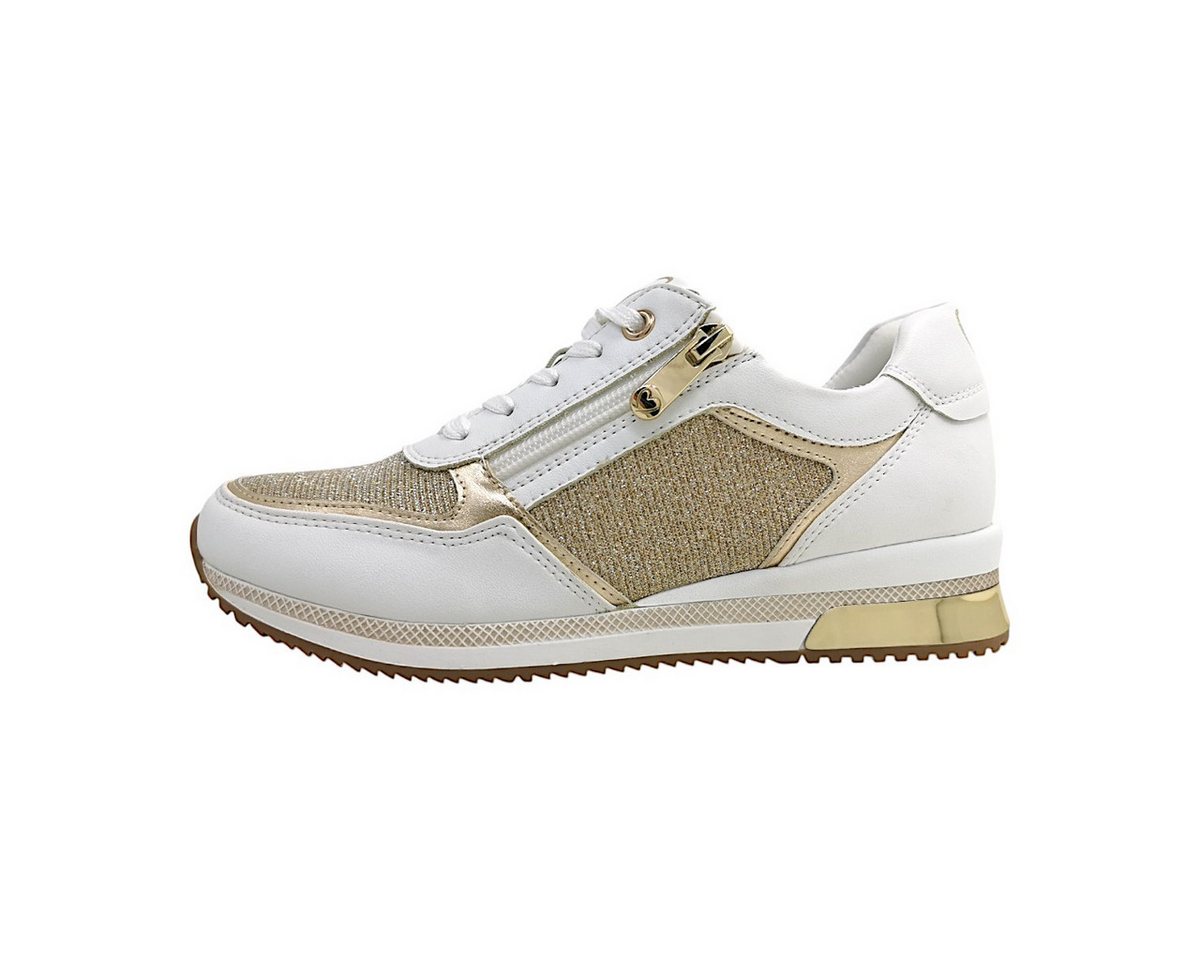 marco tozzi sportlicher Schnürer Schnürschuh (weiß)