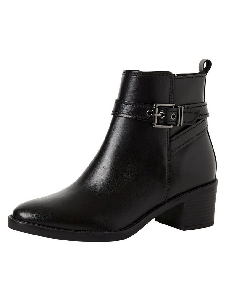 marco tozzi FEEL aus Leder Blockabsatz 2-25330-45 Stiefelette FEEL