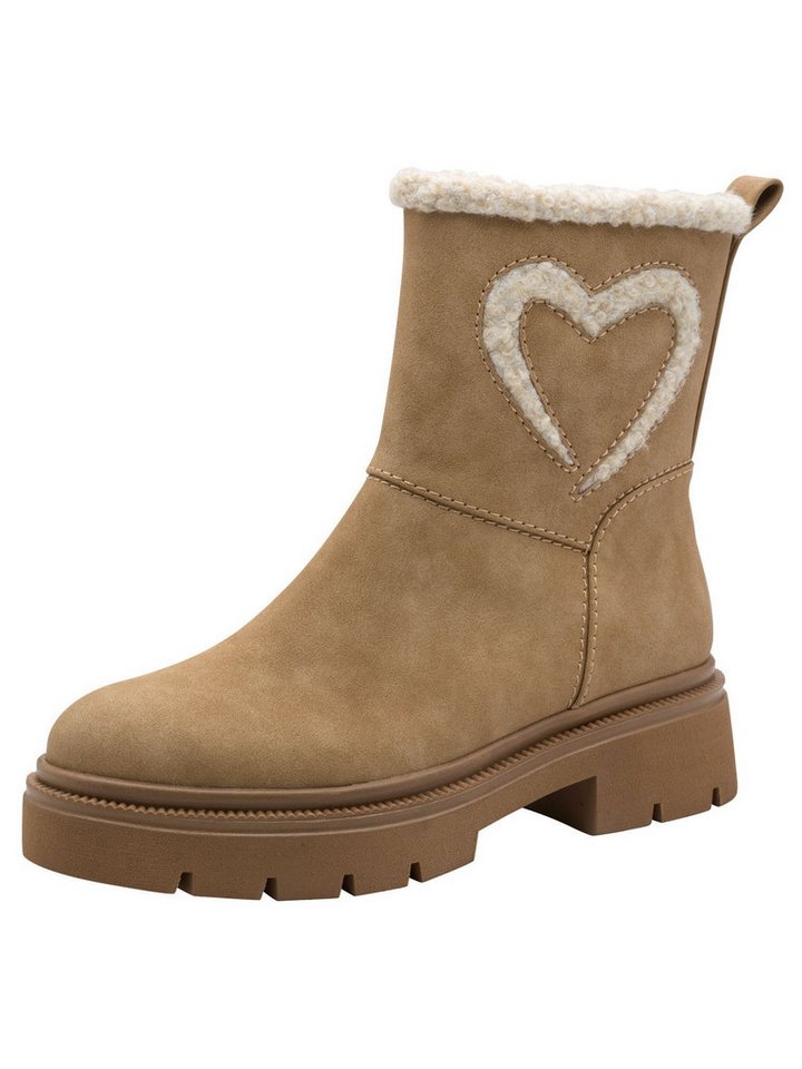 marco tozzi FEEL mit Blockabsatz Blockabsatz 2-26447-45 Winterstiefelette FEEL (beige)