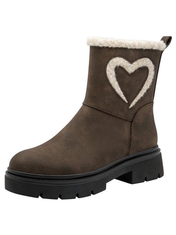 marco tozzi FEEL mit Blockabsatz Blockabsatz 2-26447-45 Winterstiefelette FEEL (braun)