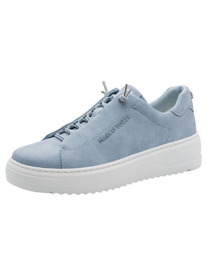 marco tozzi Vegan, MT FEEL ME, MT rem sock, Removable Sock Sneaker Vegan (blau/weiß)