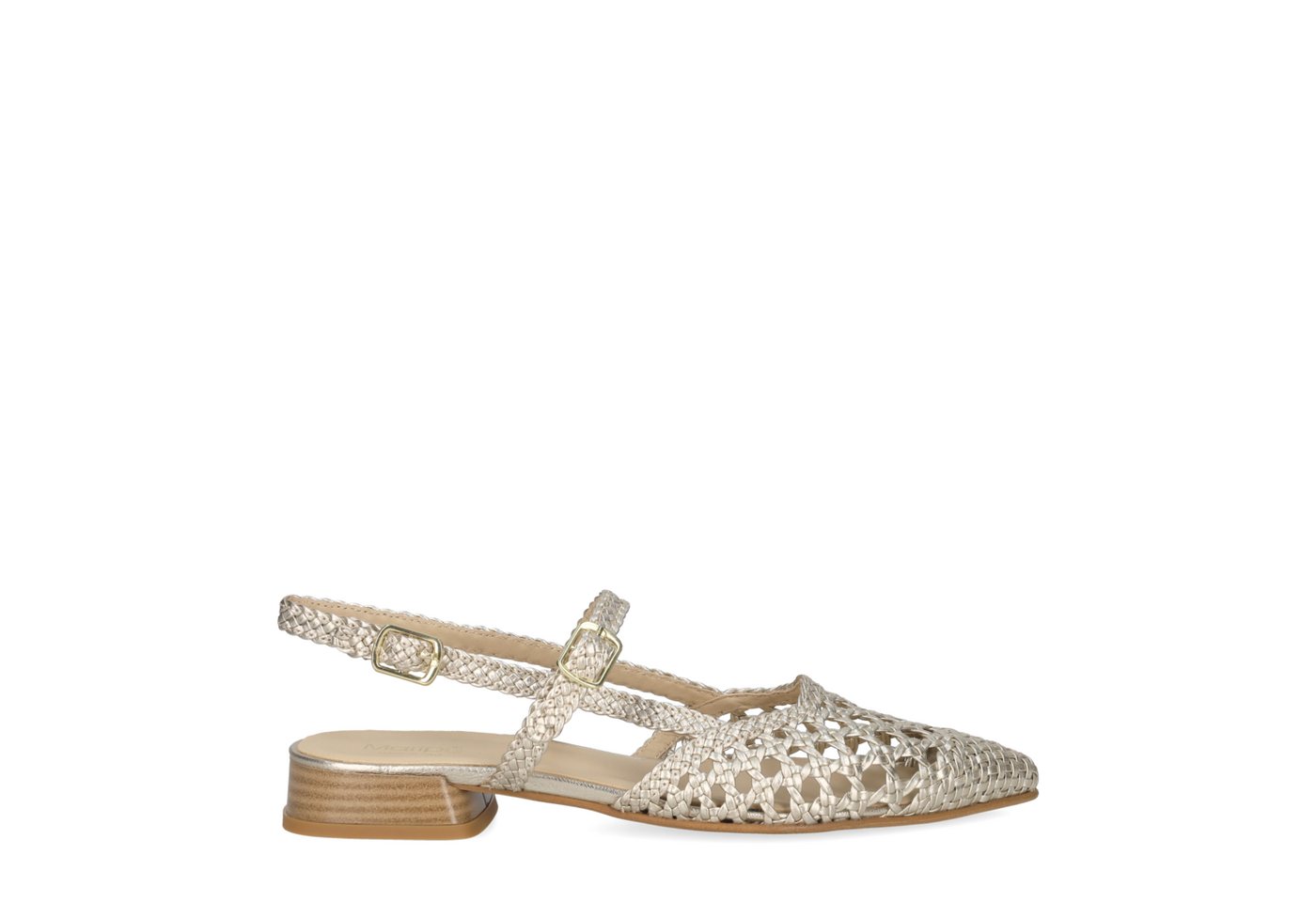 Maripé BENEDETTA V.1 PLATINO, Peeptoes & Slingpumps, Gold, Damen Peeptoepumps