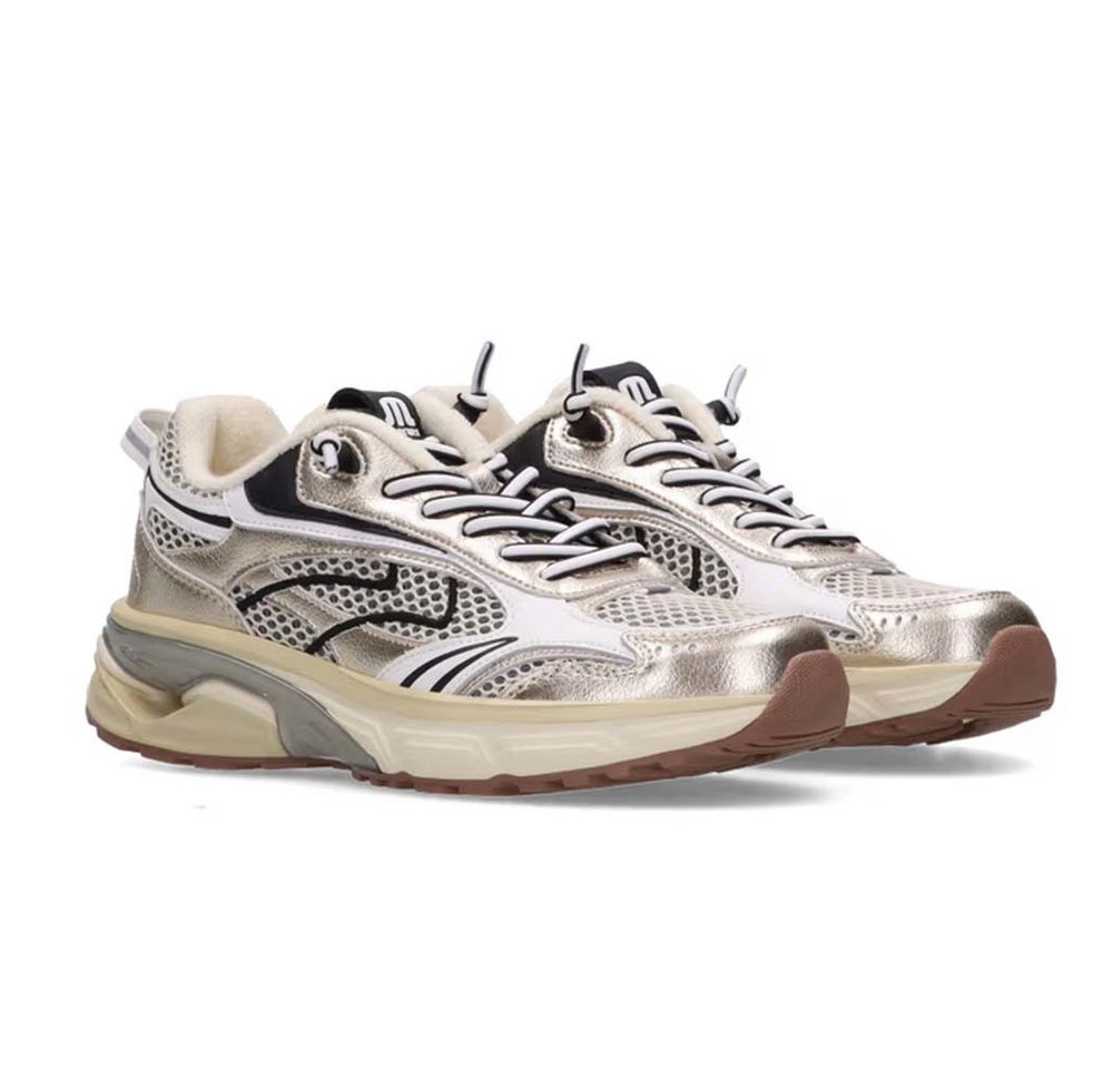 Maruti Riva Leather Gold Sneaker
