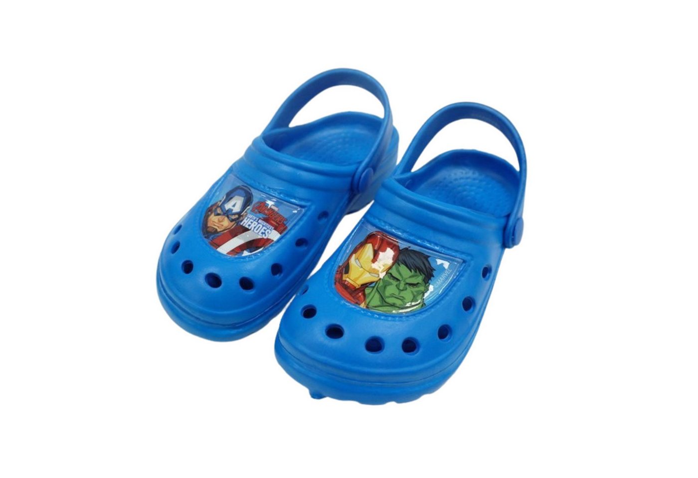 Marvel Avengers Kinder Clogs Sandale mit Fersenriemen und rutschfester Sohle Clog
