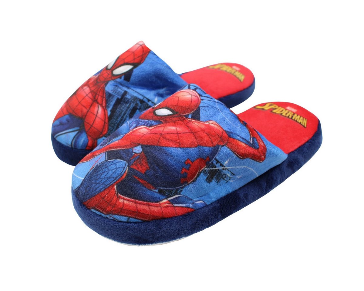 Marvel Spiderman Kinder Jungen Hausschuhe Slipper Pantoffel Gr. 28 bis 34