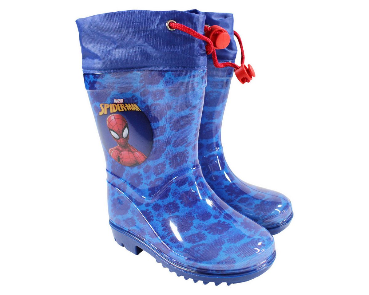 Marvel Spiderman Kinder Jungen Stiefel Regenstiefel Gr. 24-32 Stiefel wasserdicht