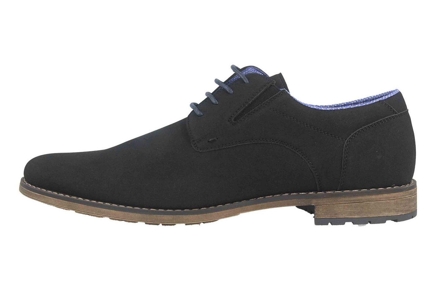 Mavins 3HH0180302 2100 Black PU Nubuck Schnürschuh