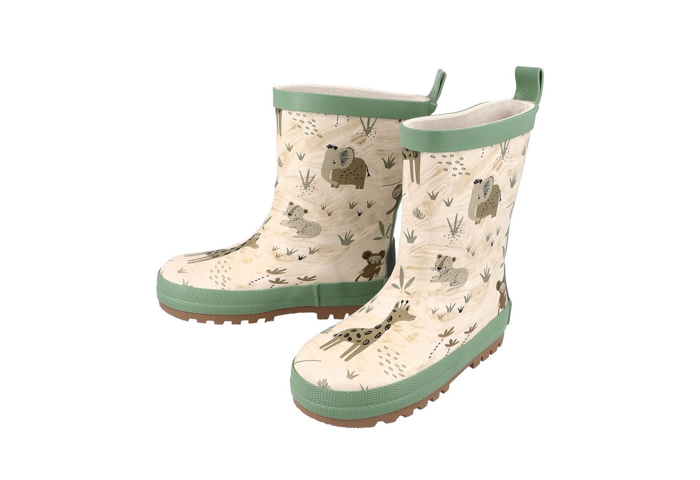 Maximo Gummistiefel (2-tlg) Allover-Print, gefüttert, reflektierende Details