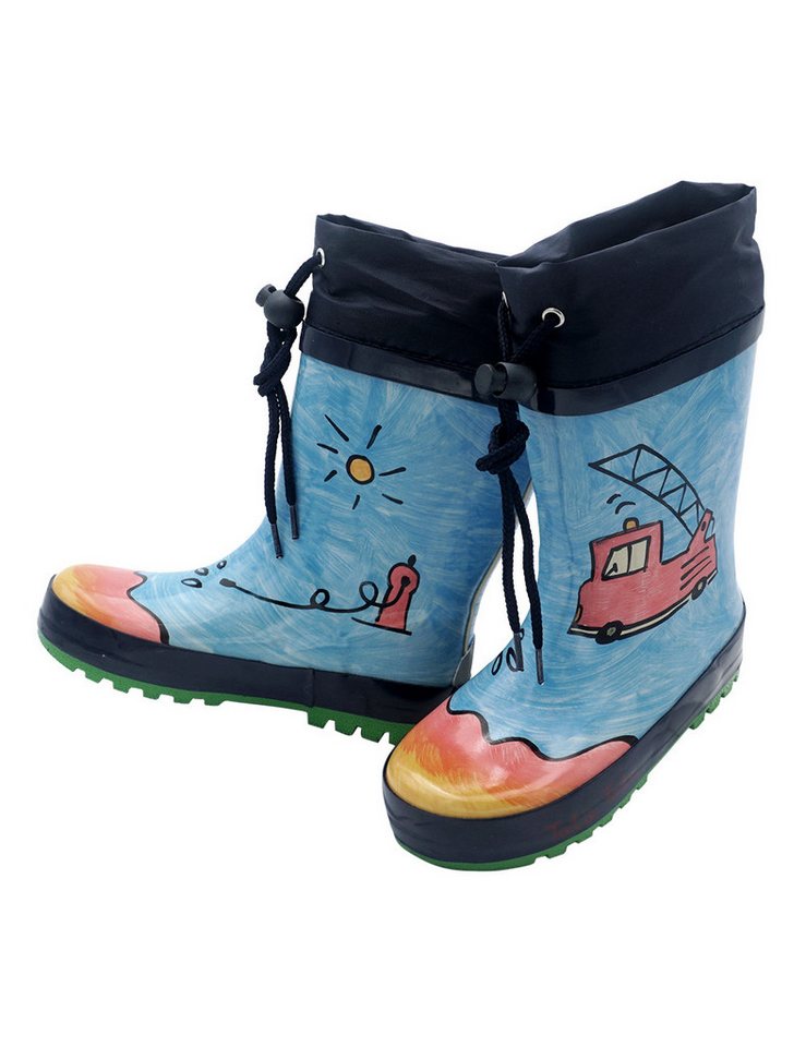 Maximo Gummistiefel "Feuerwehr" Jerseyfutter, Fotoprint, Stulpe Gummistiefel (2-tlg)