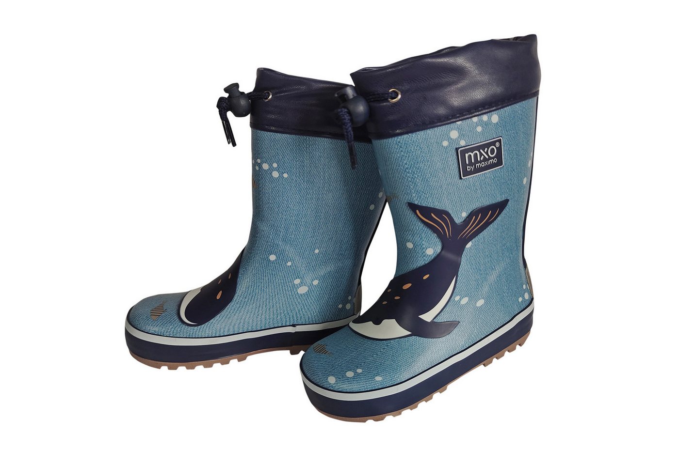 Maximo Gummistiefel Wal Stulpe, Jerseyfutter, Fotoprint Gummistiefel (1-tlg)