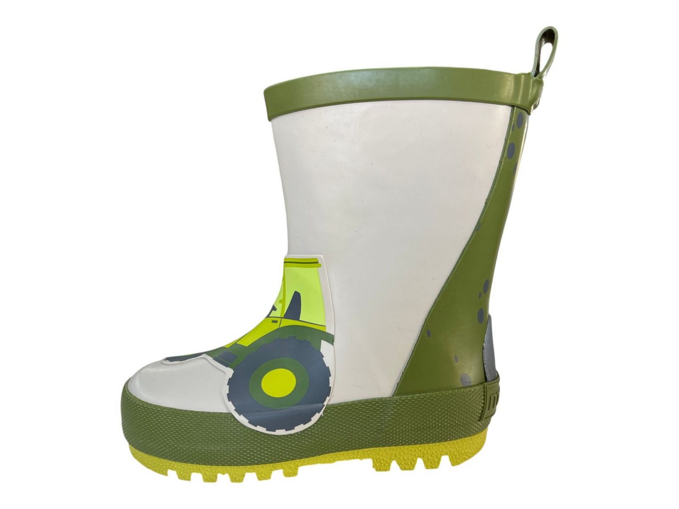 Maximo Kinder Gummistiefel "Traktor" 53203-150300-1434 grün kombi Gummistiefel
