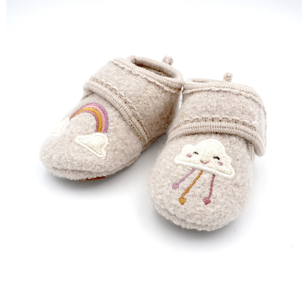 Maximo Lauflernschuh Lauflernschuhe, Klettverschluss, Anti-Rutsch-Sohle, wärmend, Wolle