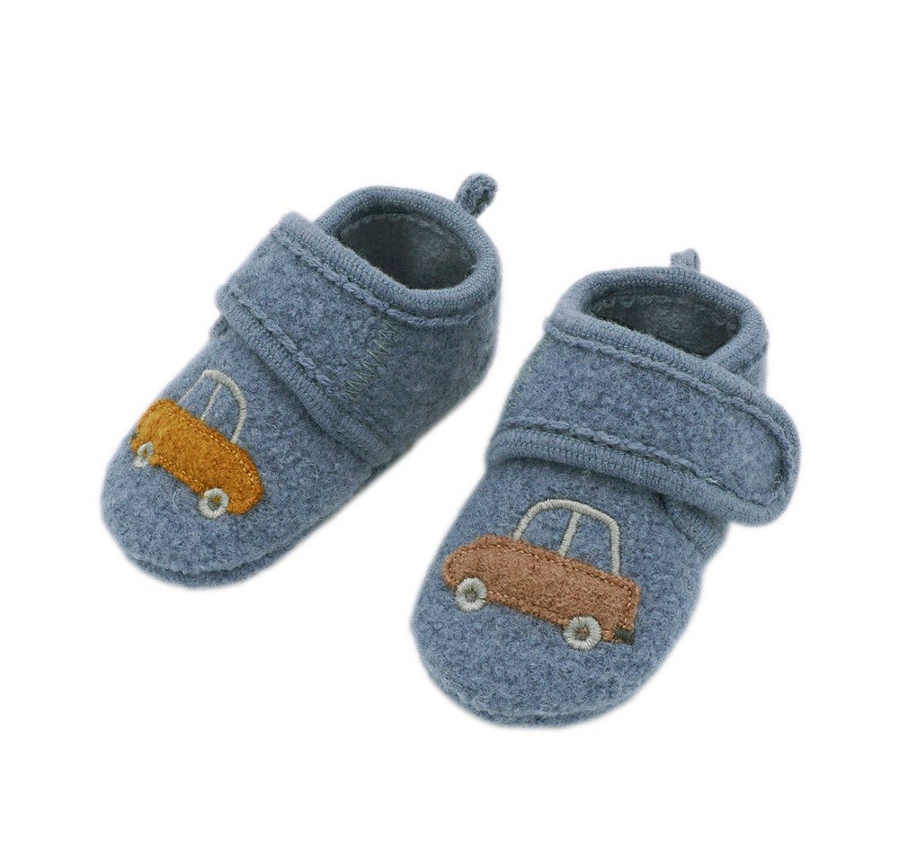 Maximo Lauflernschuhe "Auto" Anti-Rutsch-Sohle, Klettverschluß Lauflernschuh (2-tlg) Wollfleece