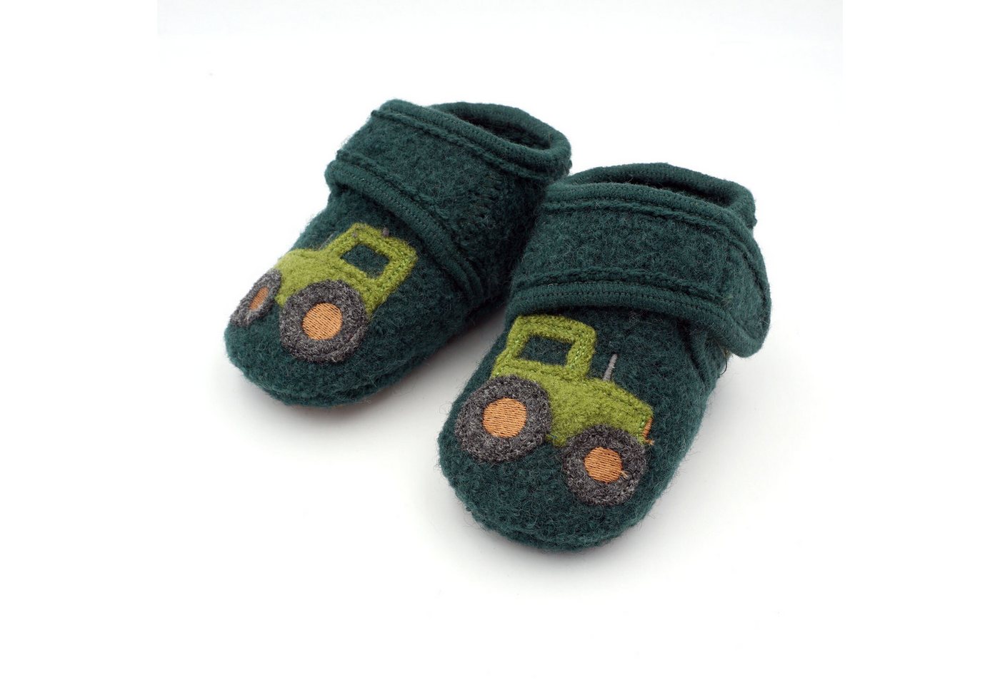 Maximo Lauflernschuhe Traktor Anti-Rutsch-Sohle, Klettverschluss Lauflernschuh (2-tlg) Wollfleece