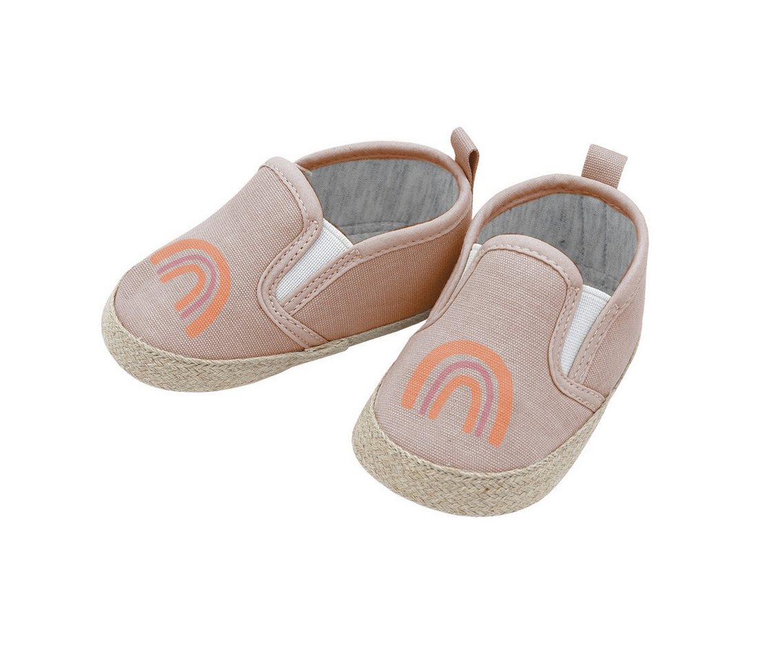 Maximo Schuhe, "Regenbogen", Slipper Anti-Rutsch-Sohle, TPR Lauflernschuh (2-tlg)