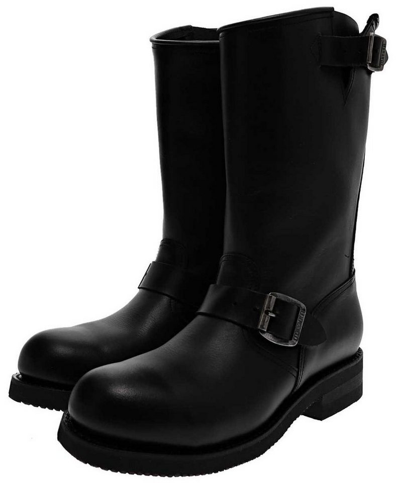Mayura Boots ENGINEER 1590 Schwarz Bikerboots Rahmengenähter Biker Boot mit Stahlkappe