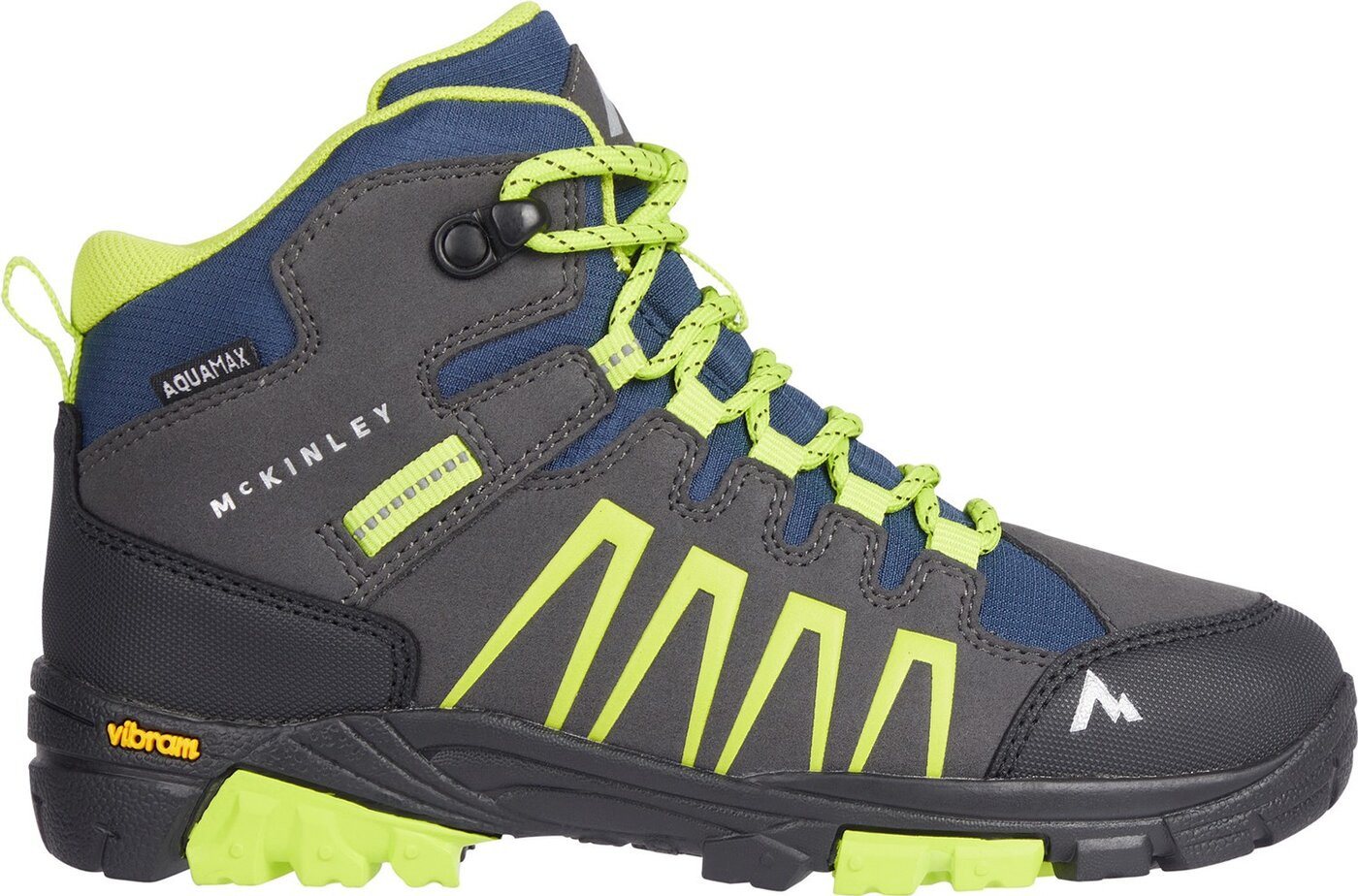 mckinley Ki.-Trek-Stiefel Denali MID AQX J ANTHRACITE/GREEN LIM Wanderschuh
