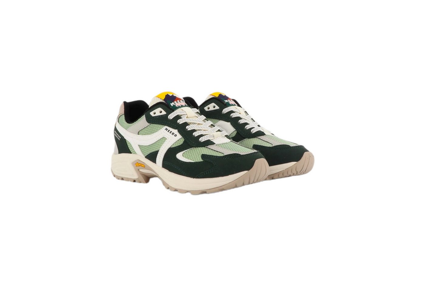 Meeko Capra Lychen (wasserdicht) grün/weiss/beige Herren Sneaker