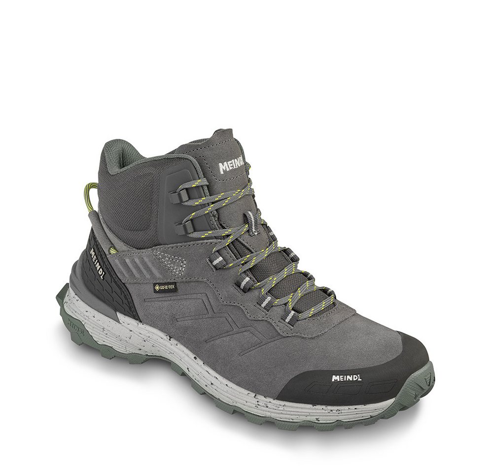 Meindl Dallas Mid GORE-TEX grau/gelb Wanderschuh GORE-TEX® – Winddicht, wasserdicht und atmungsaktiv