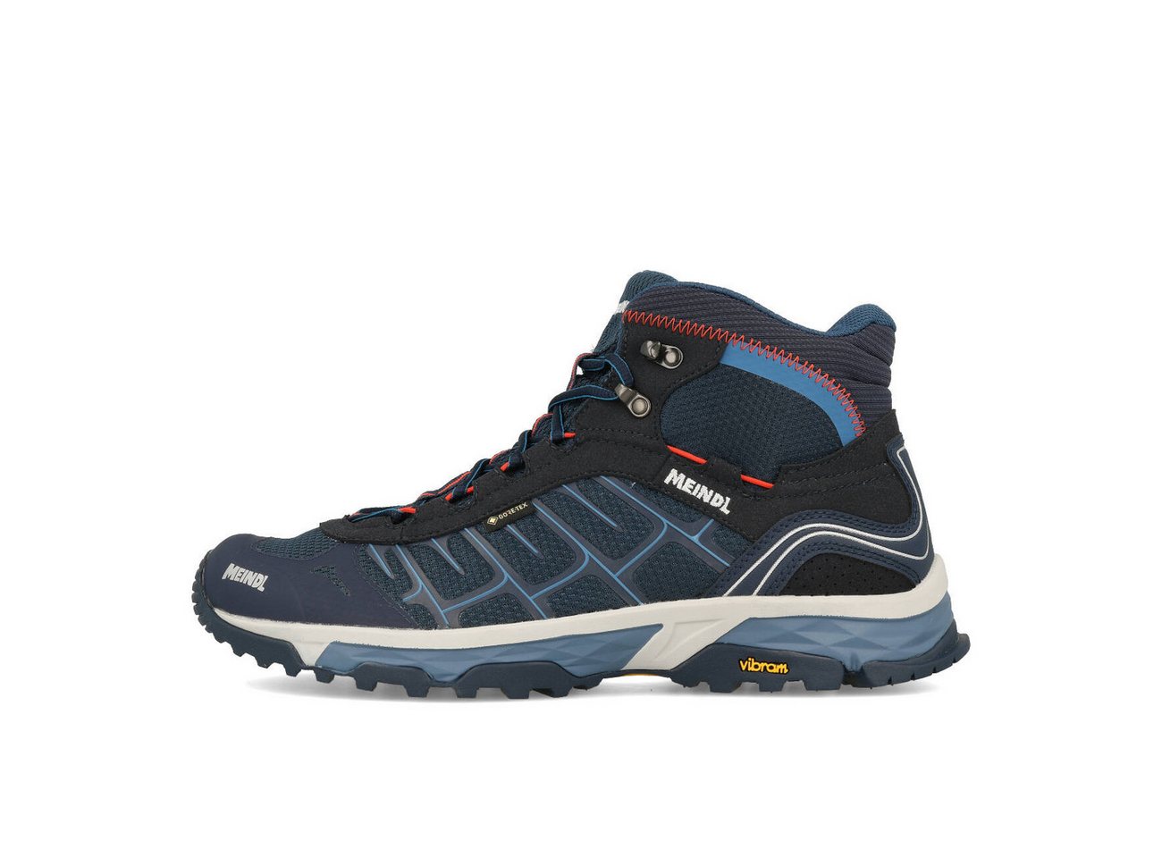 Meindl Finale Mid GTX Herren Marine Rot Blau EUR 42.5 Outdoorschuh