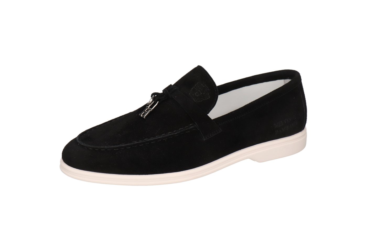 melvin & hamilton Adley 3 Leder-Loafers für Damen Loafer Flache Absätze, Echtes Leder, Herausnehmbare Innensohle (schwarz)