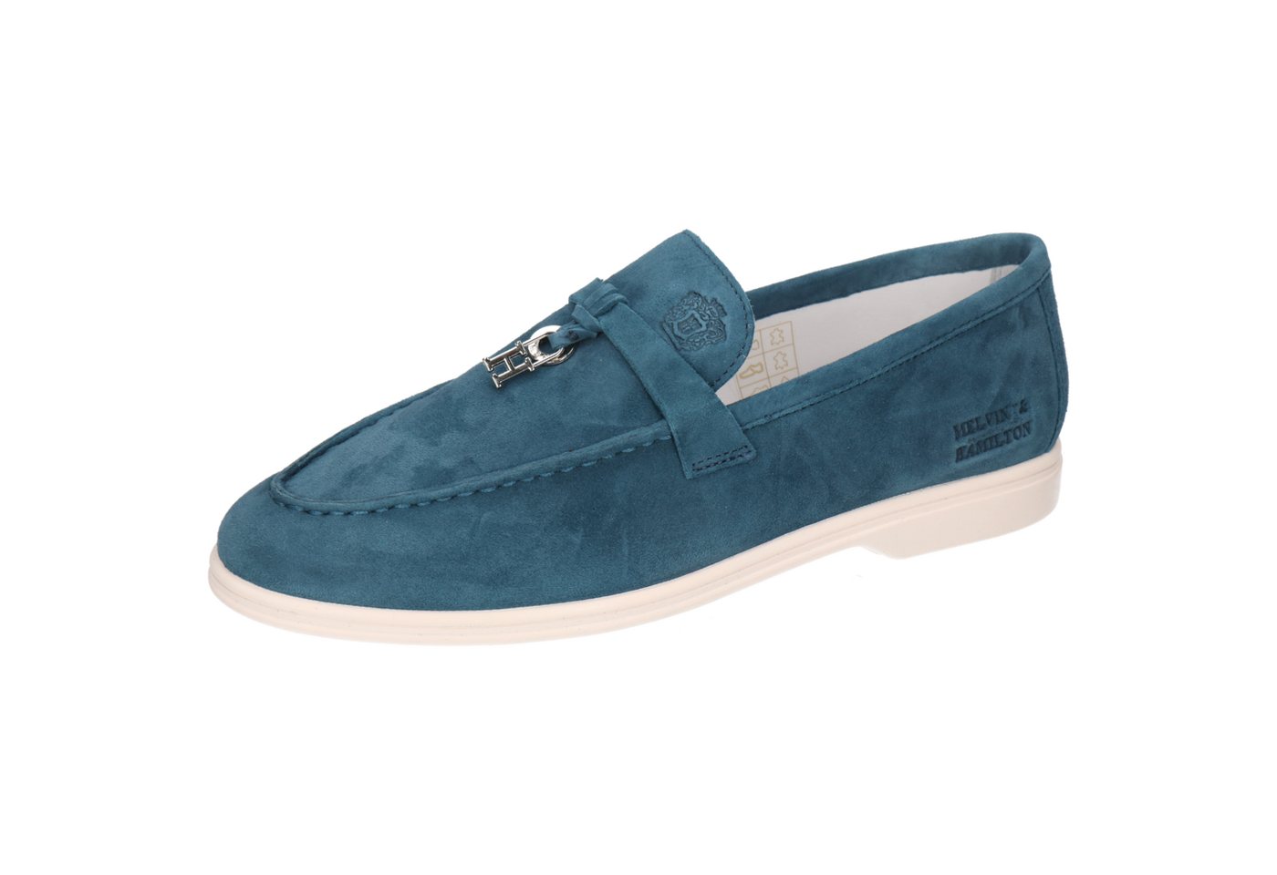 melvin & hamilton Adley 3 Leder-Loafers für Damen Loafer Flache Absätze, Echtes Leder, Herausnehmbare Innensohle (Suede Nocturnal)
