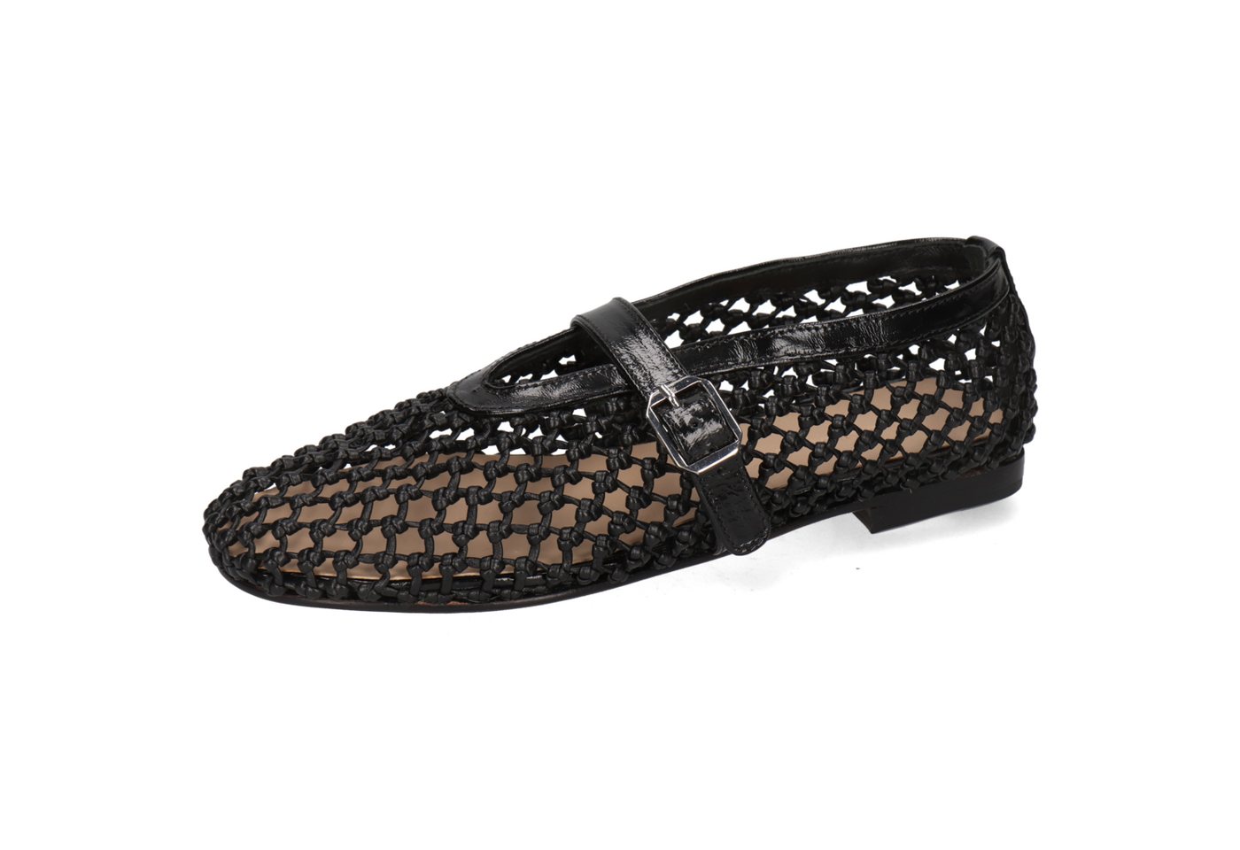 melvin & hamilton Alivia 1 Leder-Mary Jane Schuhe für Damen Ballerina Flache Absätze, Echtes Leder (beige/schwarz)
